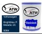 Preview: Volkswagen, Brightblau P. Metallic 2C, 9084: 500ml Lackdose, von ATW Autoteile West.